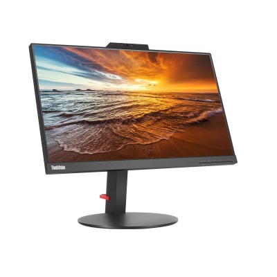 Lenovo ThinkVision T22v-10 1080p 21.5" VOIP IPS Monitor, Black Built-in Speakers, Webcam