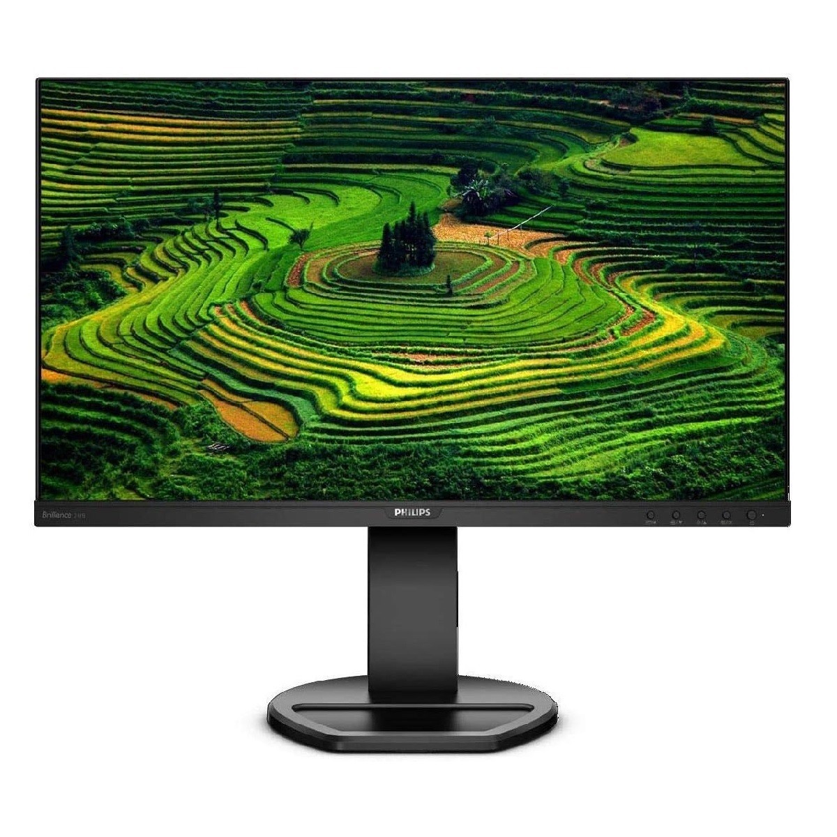 Philips 241B8QJEB 24" Frameless Monitor, Full HD 1080P, IPS Panel, HDMI/DisplayPort/Dvi-D/VGA, USB 3.0 Hub, Built-in Speakers