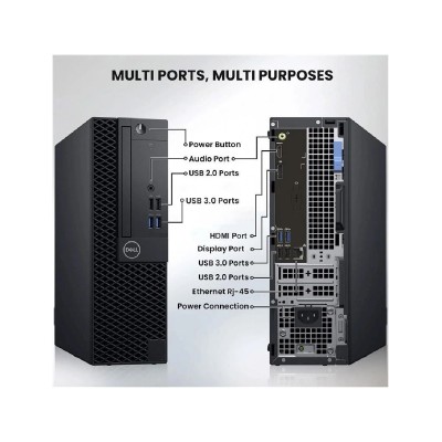 Dell OptiPlex 5050 Small Form Factor Intel Core i7-6th, 8GB RAM, 256GB SSD Desktop Computer - ( Renewed )