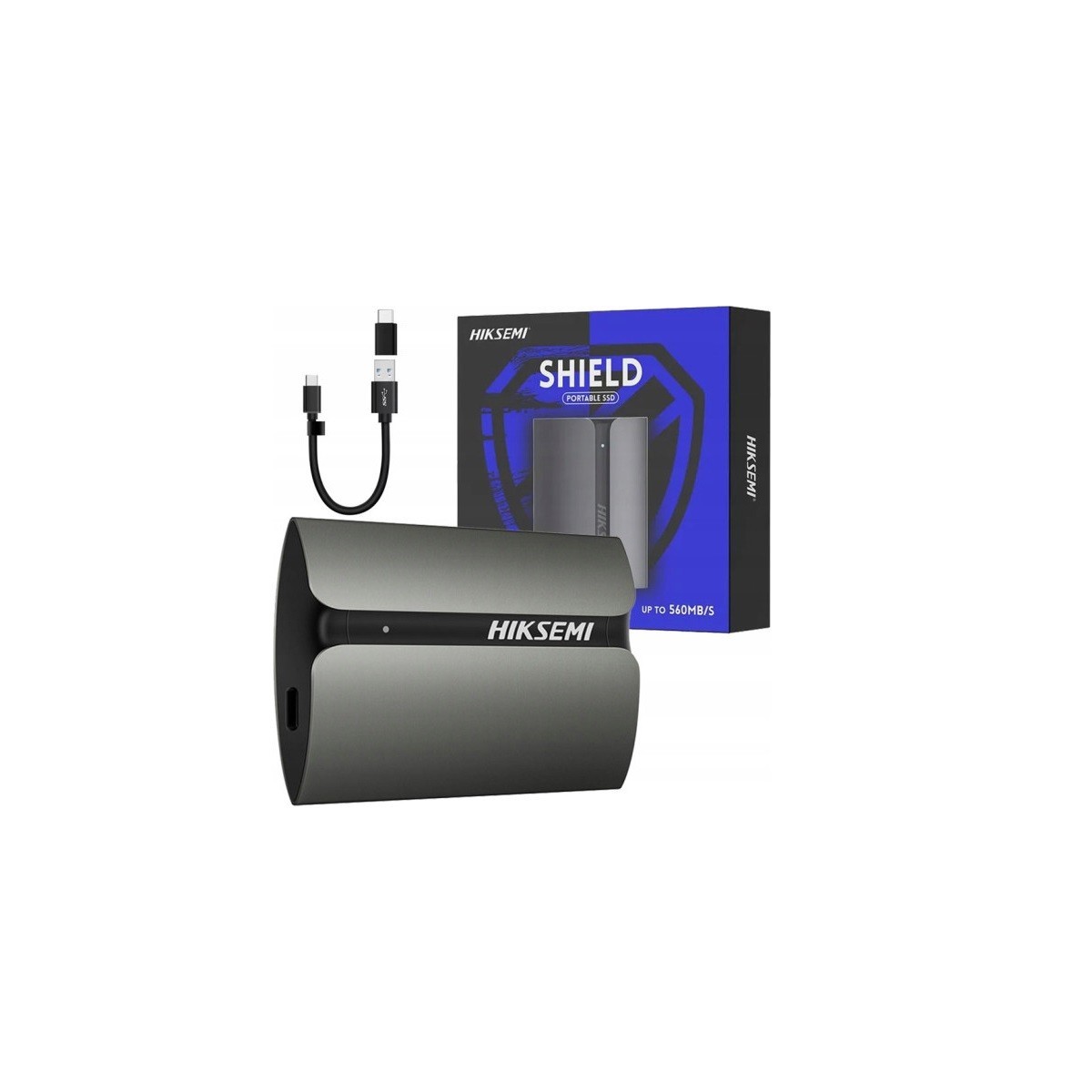 512 GB HIKSEMI External SSD, Portable Mini USB 3.1 Type-C SSD
